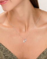 Initial Birthstone Charm Necklace