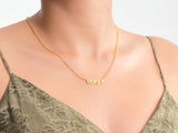 simple rolo necklace model