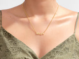 simple rolo necklace model