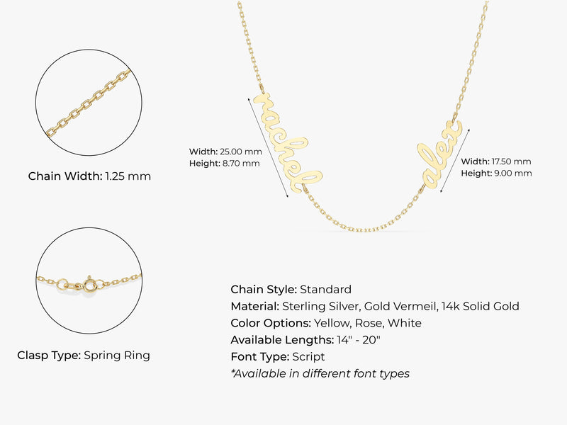 Double Name Necklace