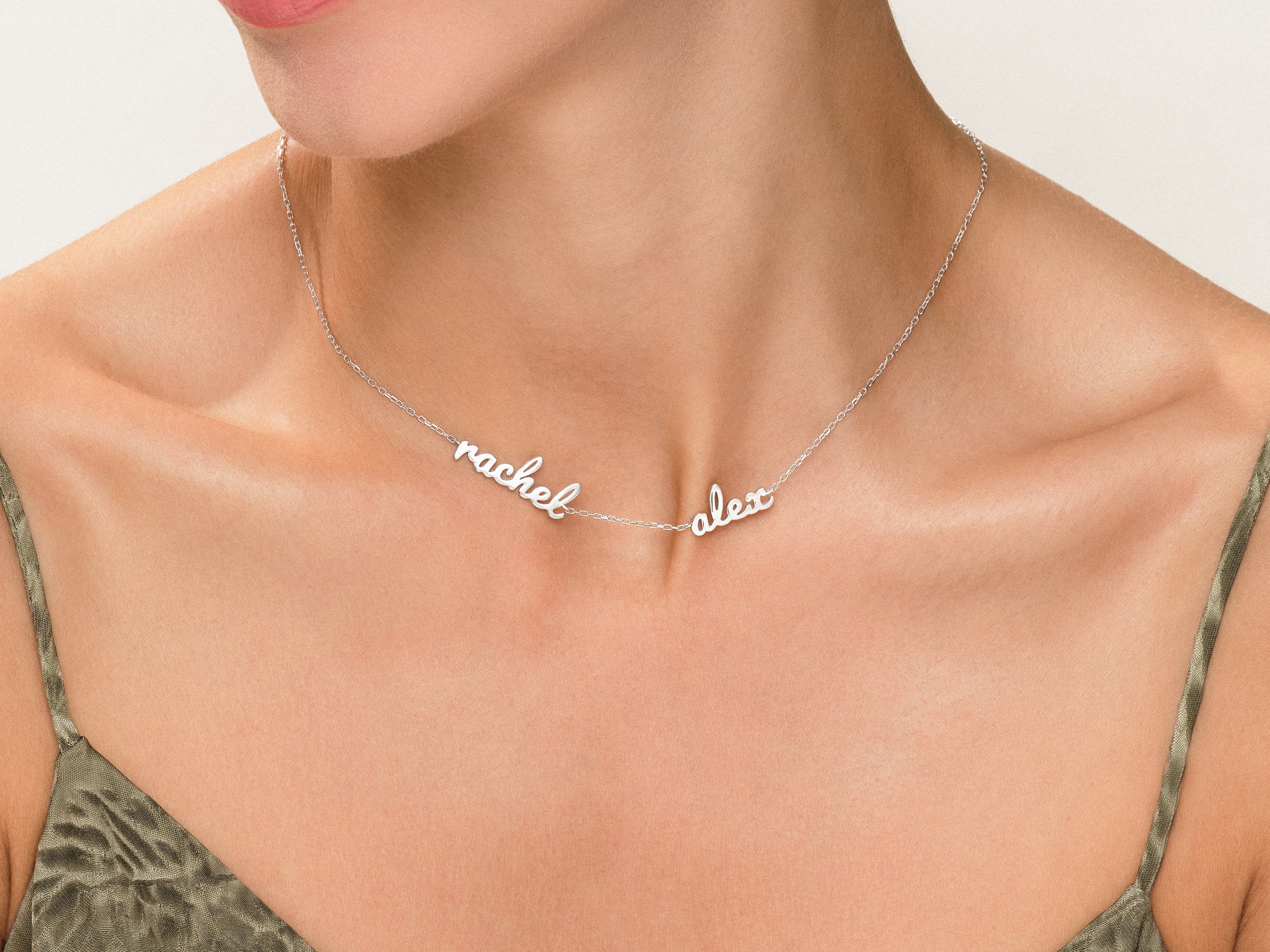 Personalized name necklace jewelry for women