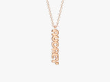 Vertical Bubble Name Necklace