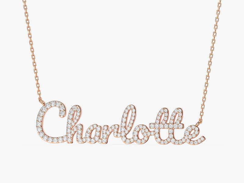 Pave Name Necklace