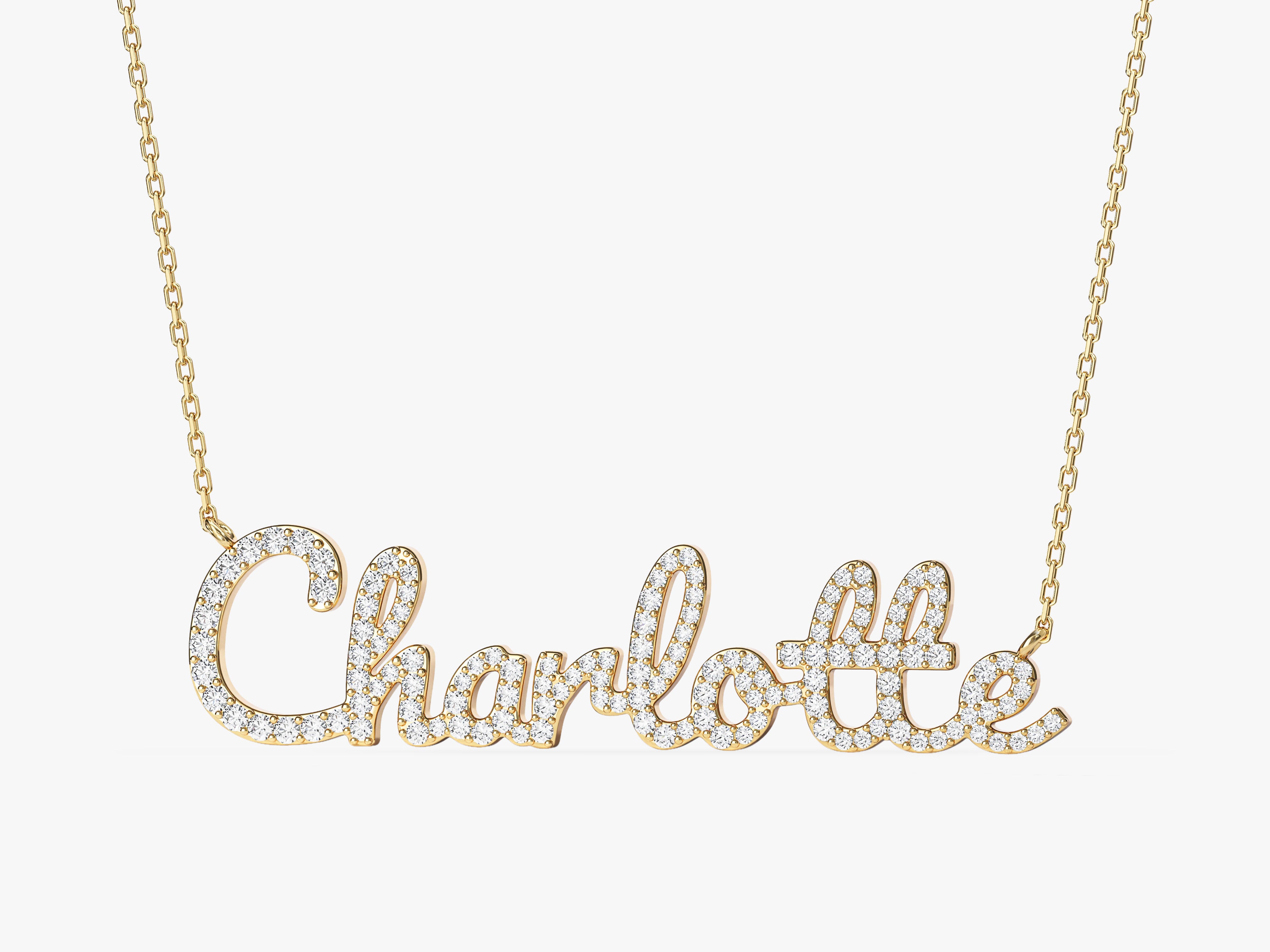 Pave Name Necklace