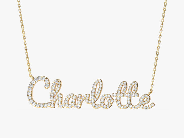 Pave Name Necklace
