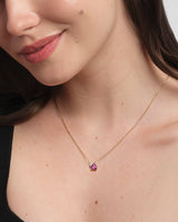 Pink Double Heart Necklace