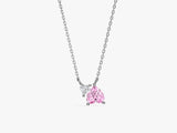 Pink Double Heart Necklace