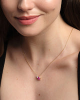 Pink Double Heart Necklace