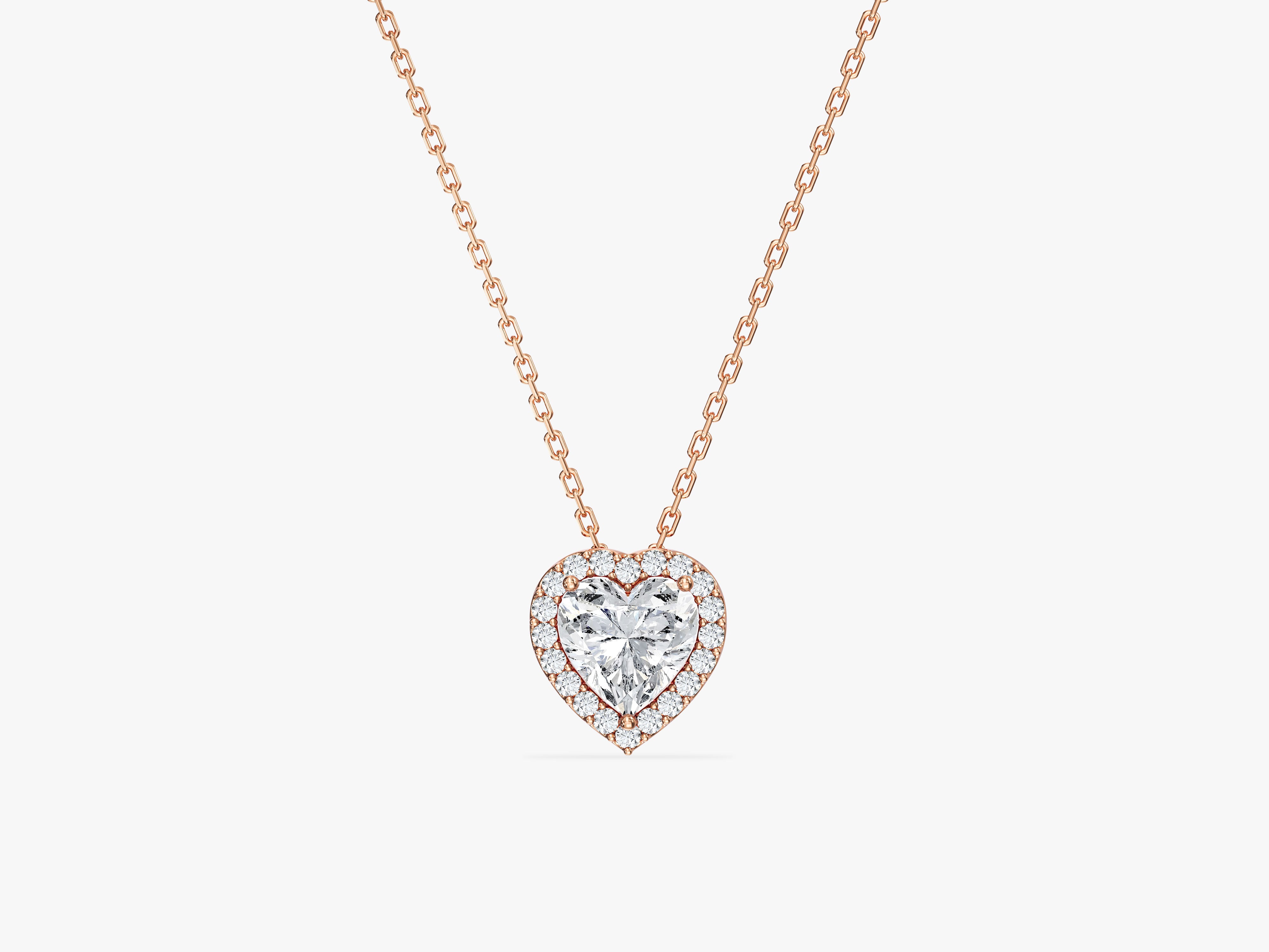 Halo Heart Necklace