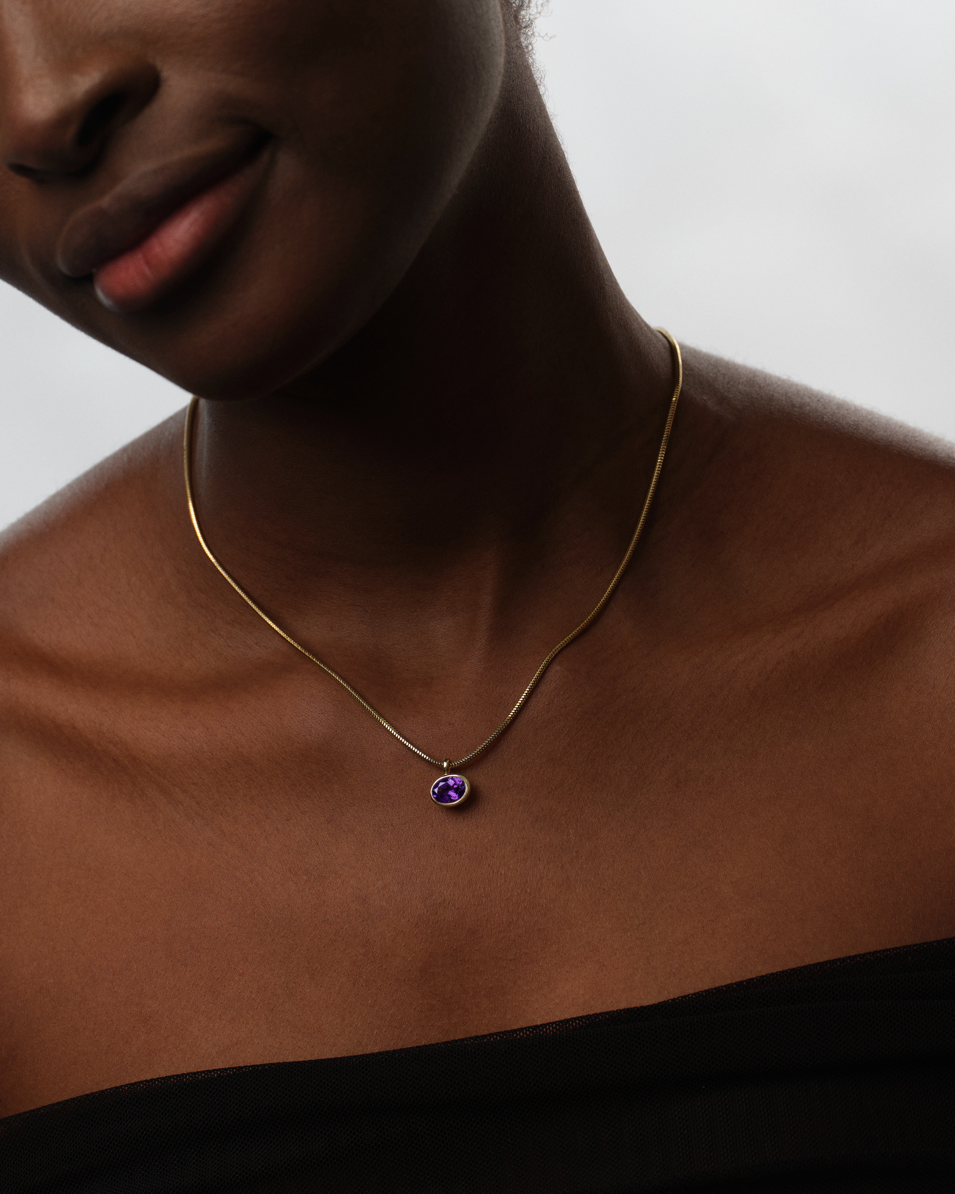 Solo Birthstone Charm Necklace