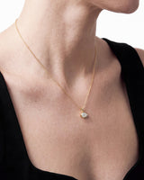 Pear Bezel Pendant Necklace