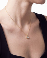 Pear Bezel Pendant Necklace