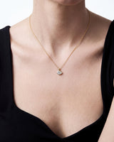 Pear Bezel Pendant Necklace