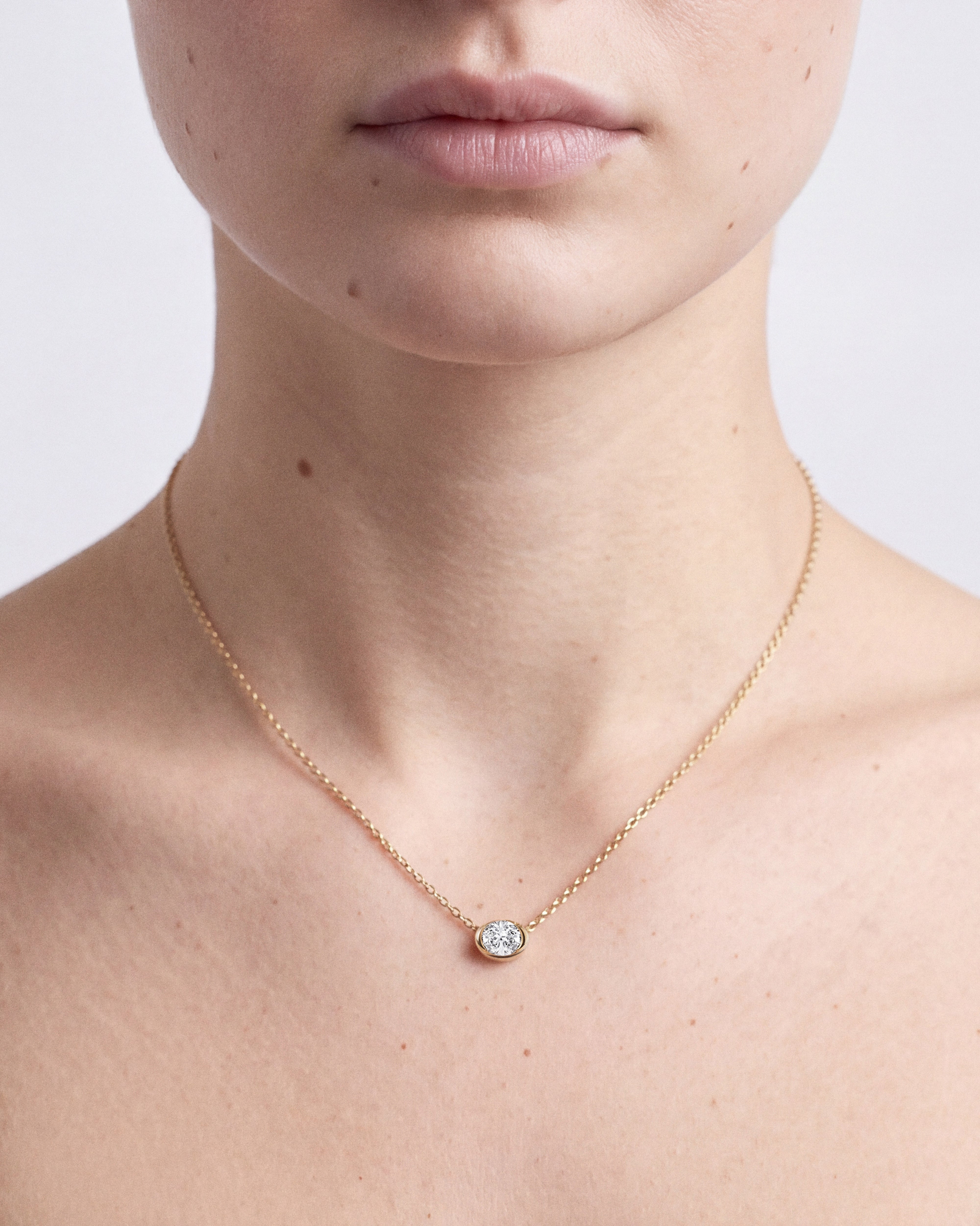 East-West Oval Necklace