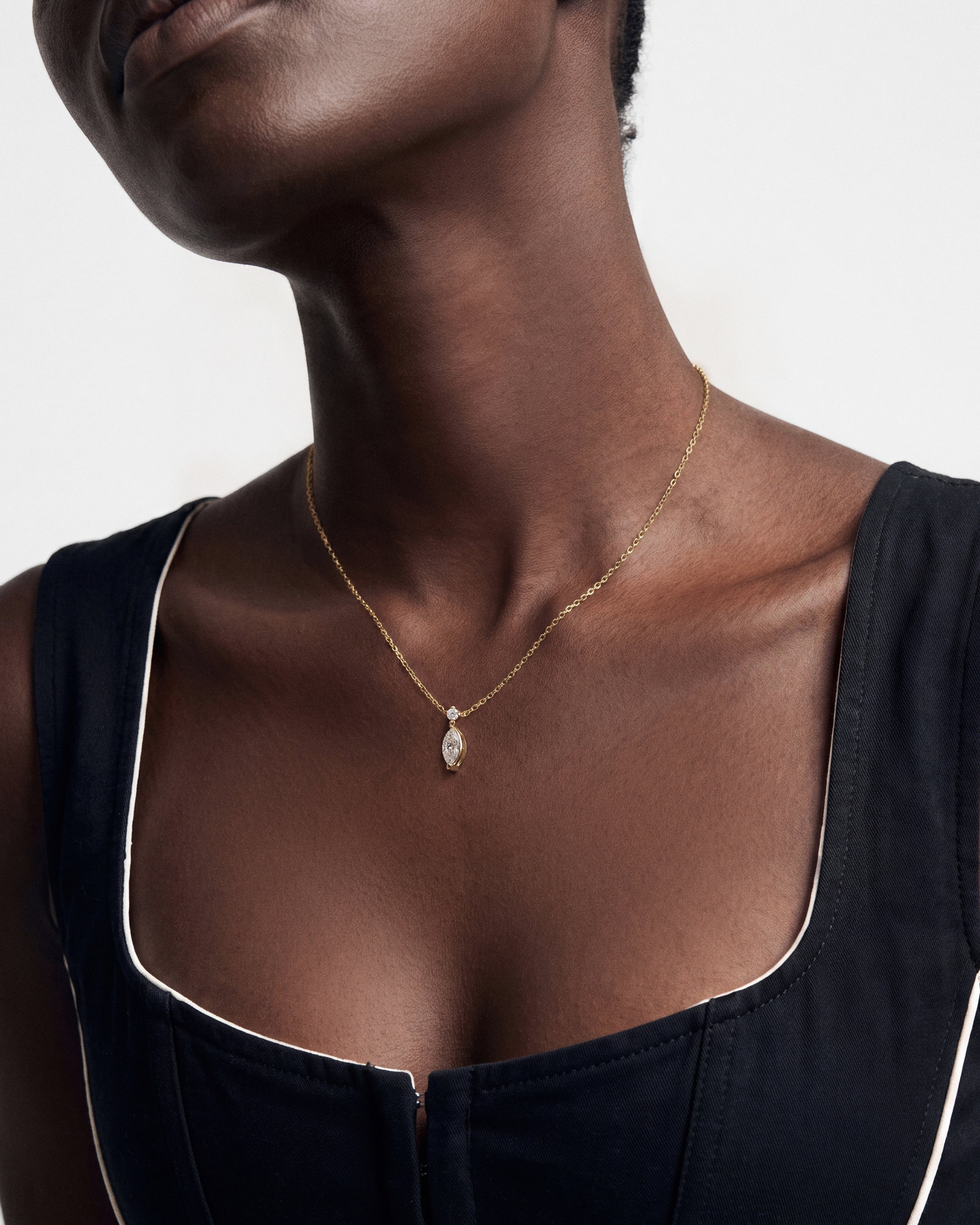 Marquise Drop Necklace