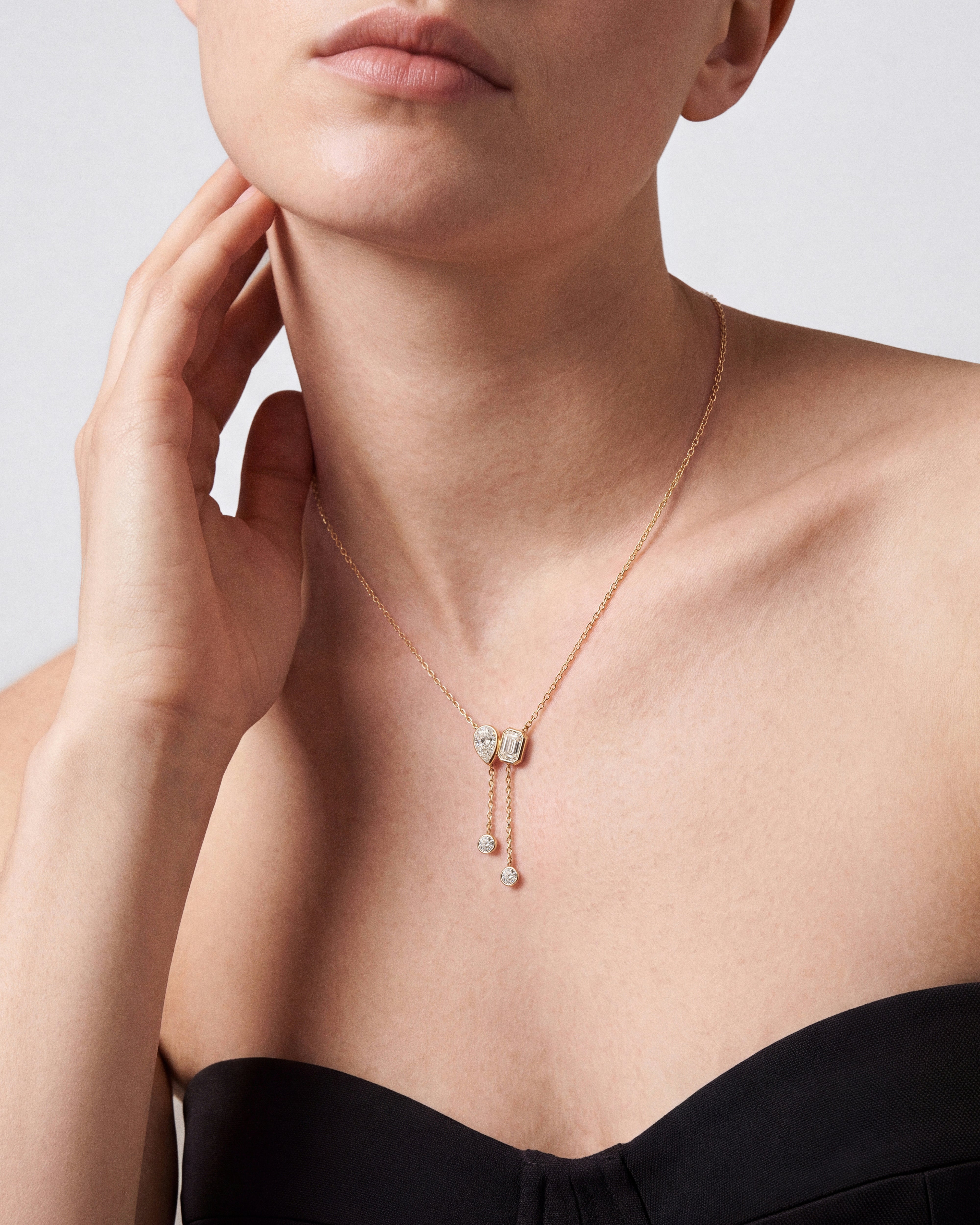 Toi et Moi Lariat Necklace