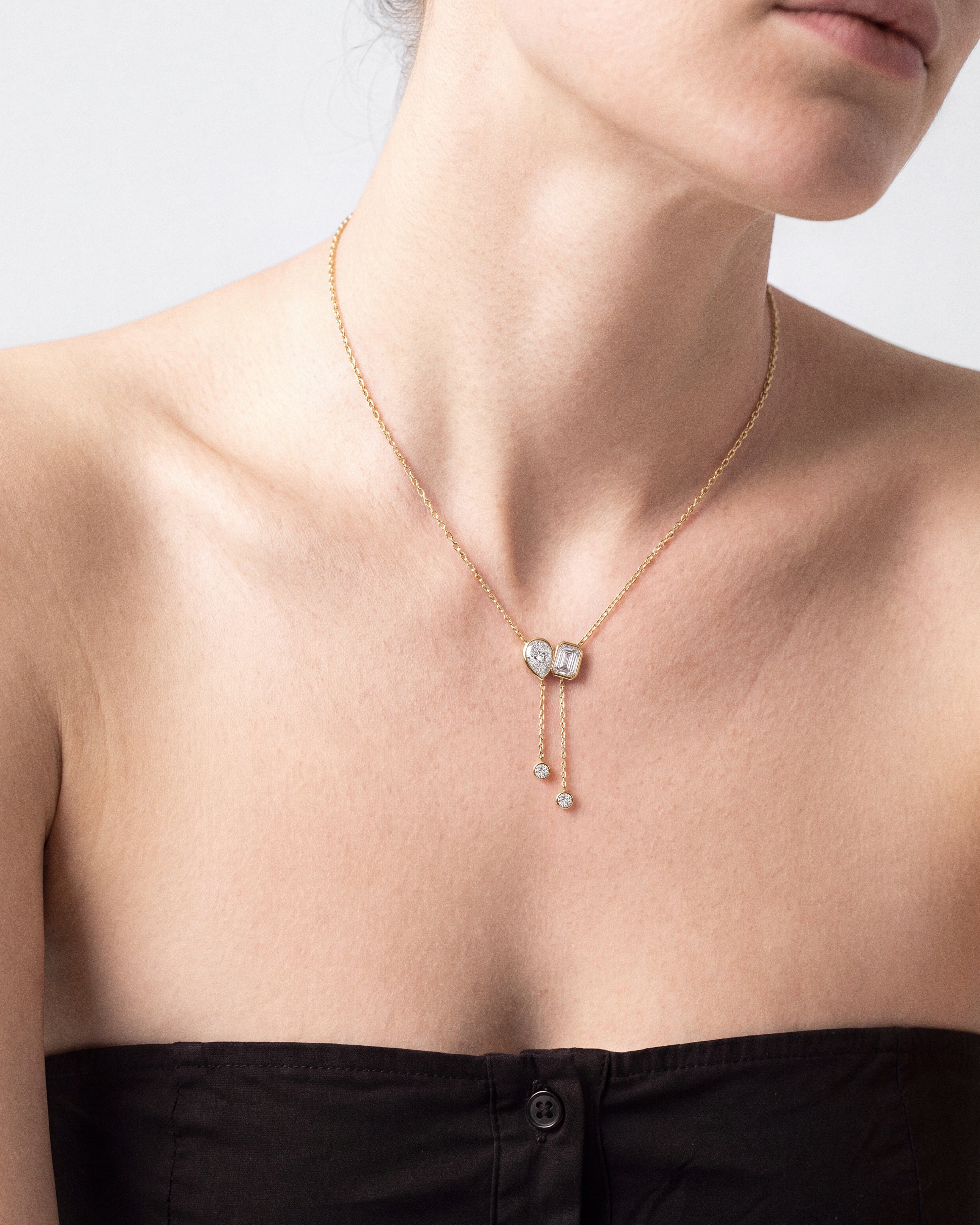 Toi et Moi Lariat Necklace