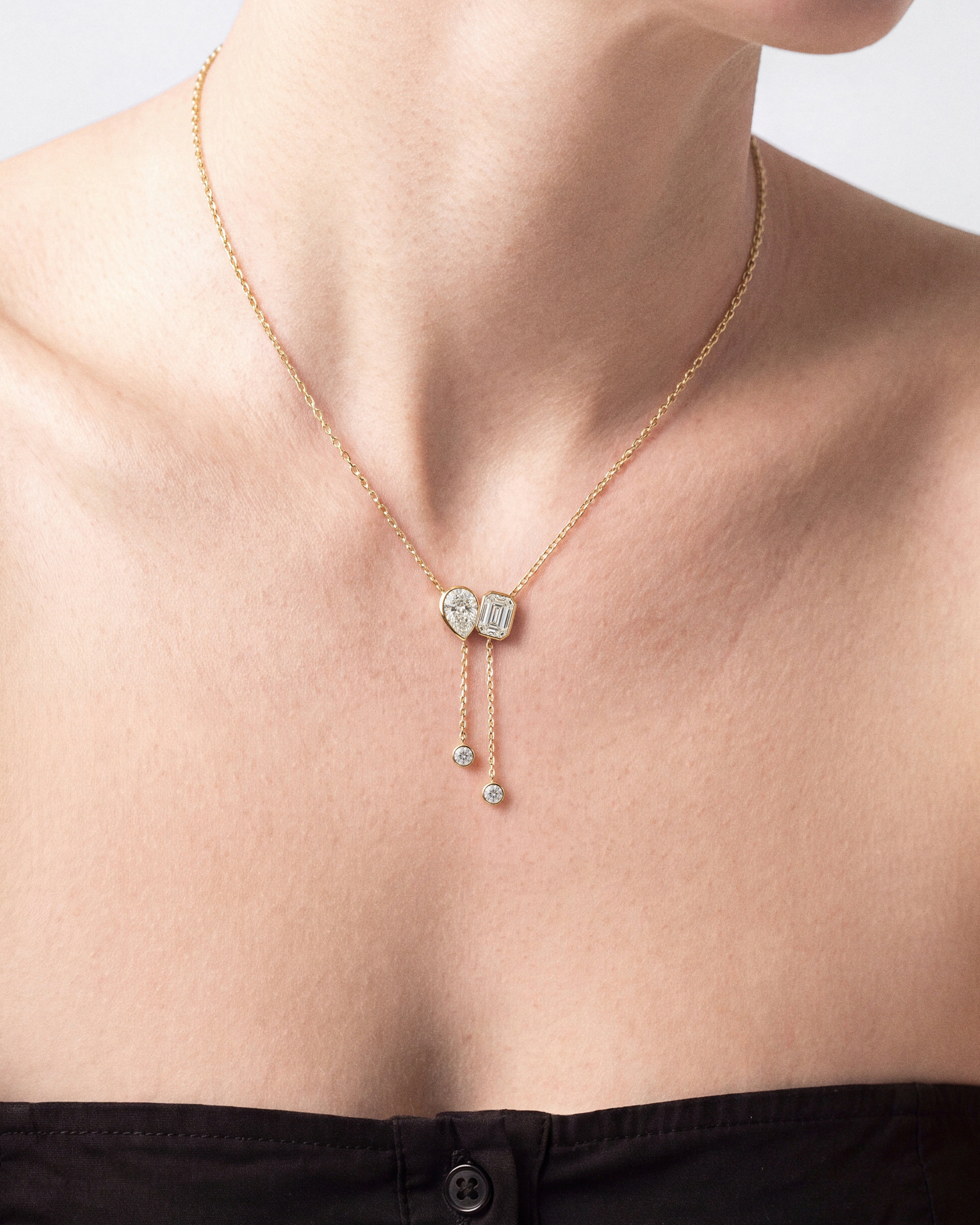 Toi et Moi Lariat Necklace
