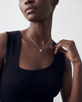 Oval Cluster Pendant Necklace