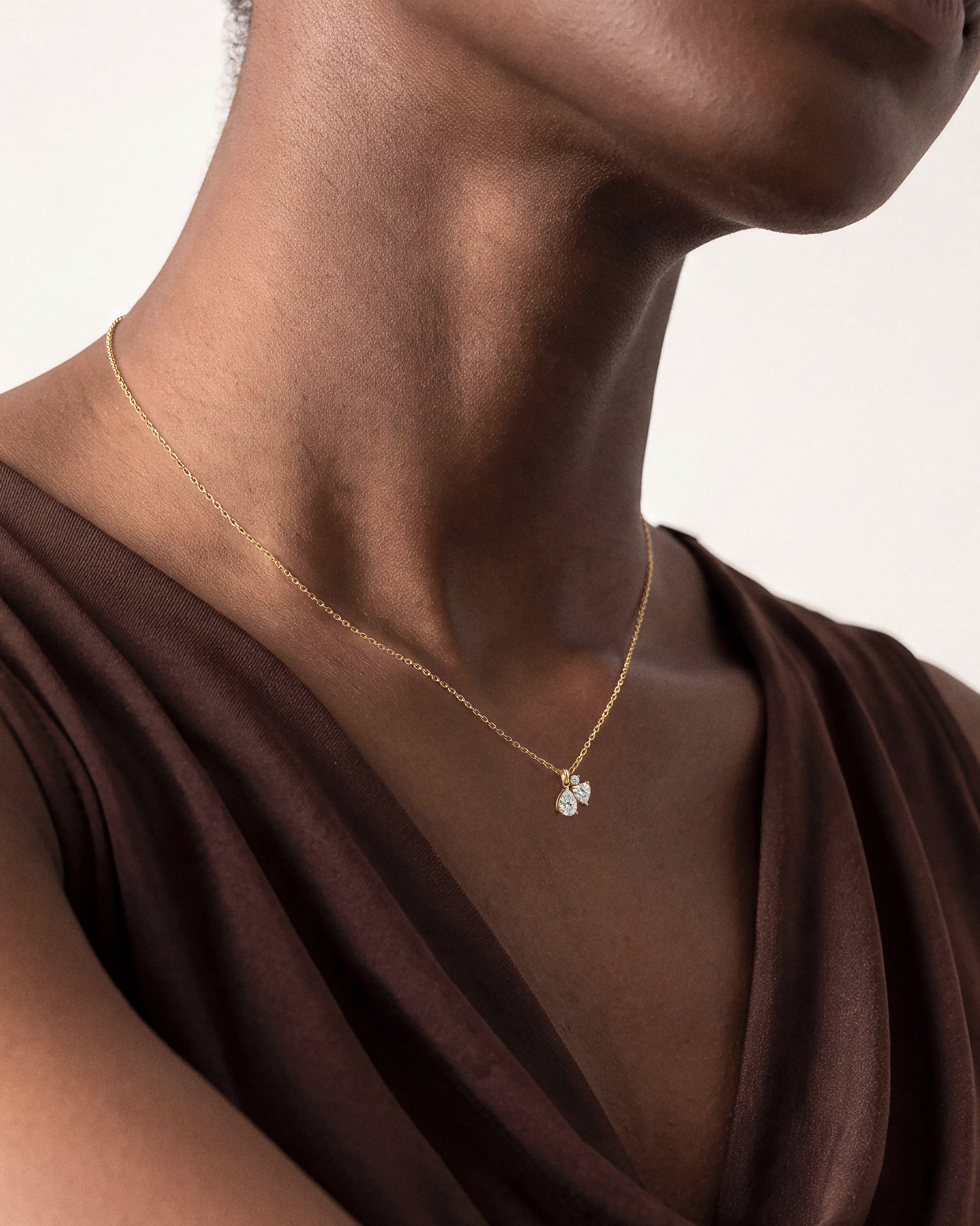 Heart Cluster Pendant Necklace