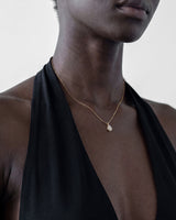 Pear Halo Pendant Necklace