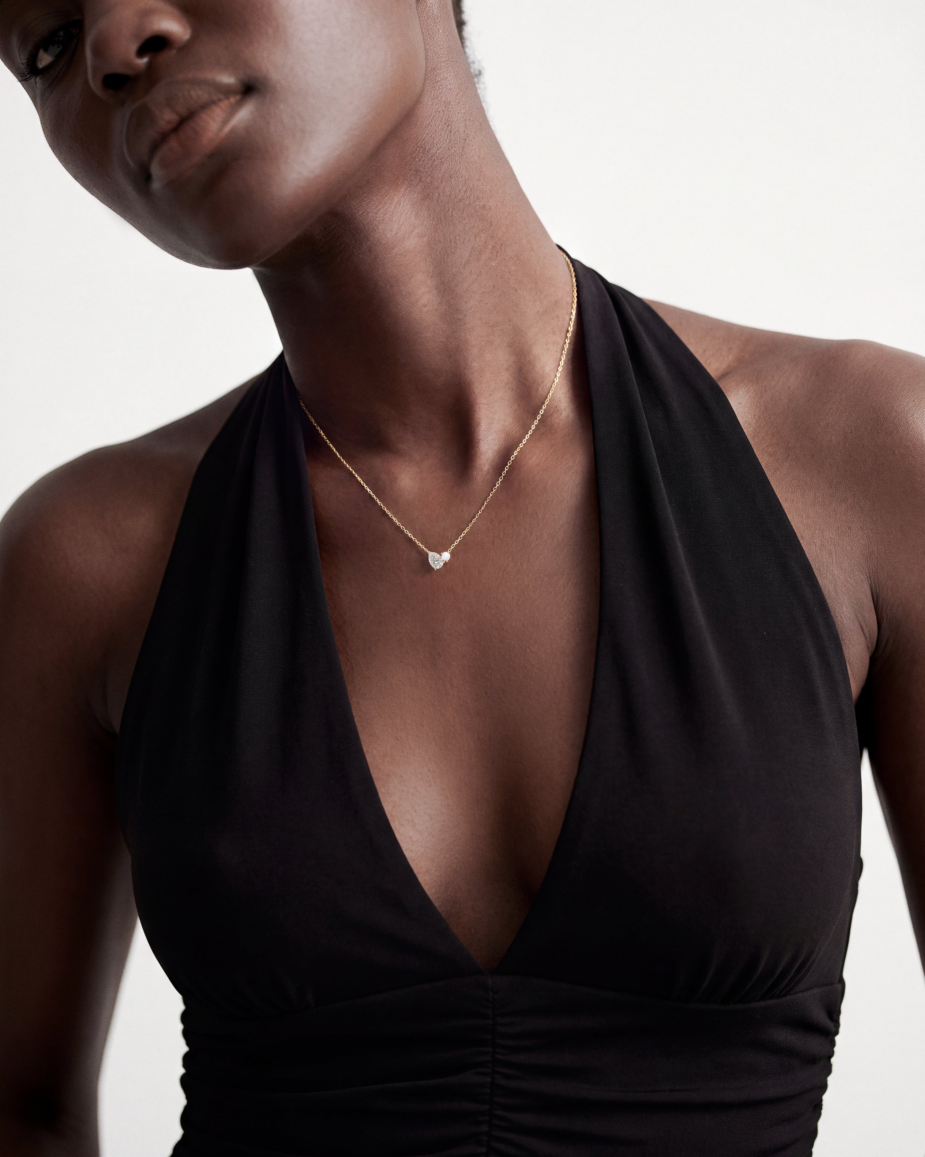 Pear & Opal Necklace