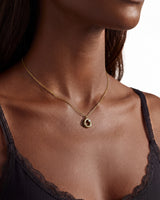 Puffed Organic Circle Necklace