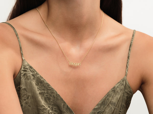 Cuban Chain Bold Name Necklace