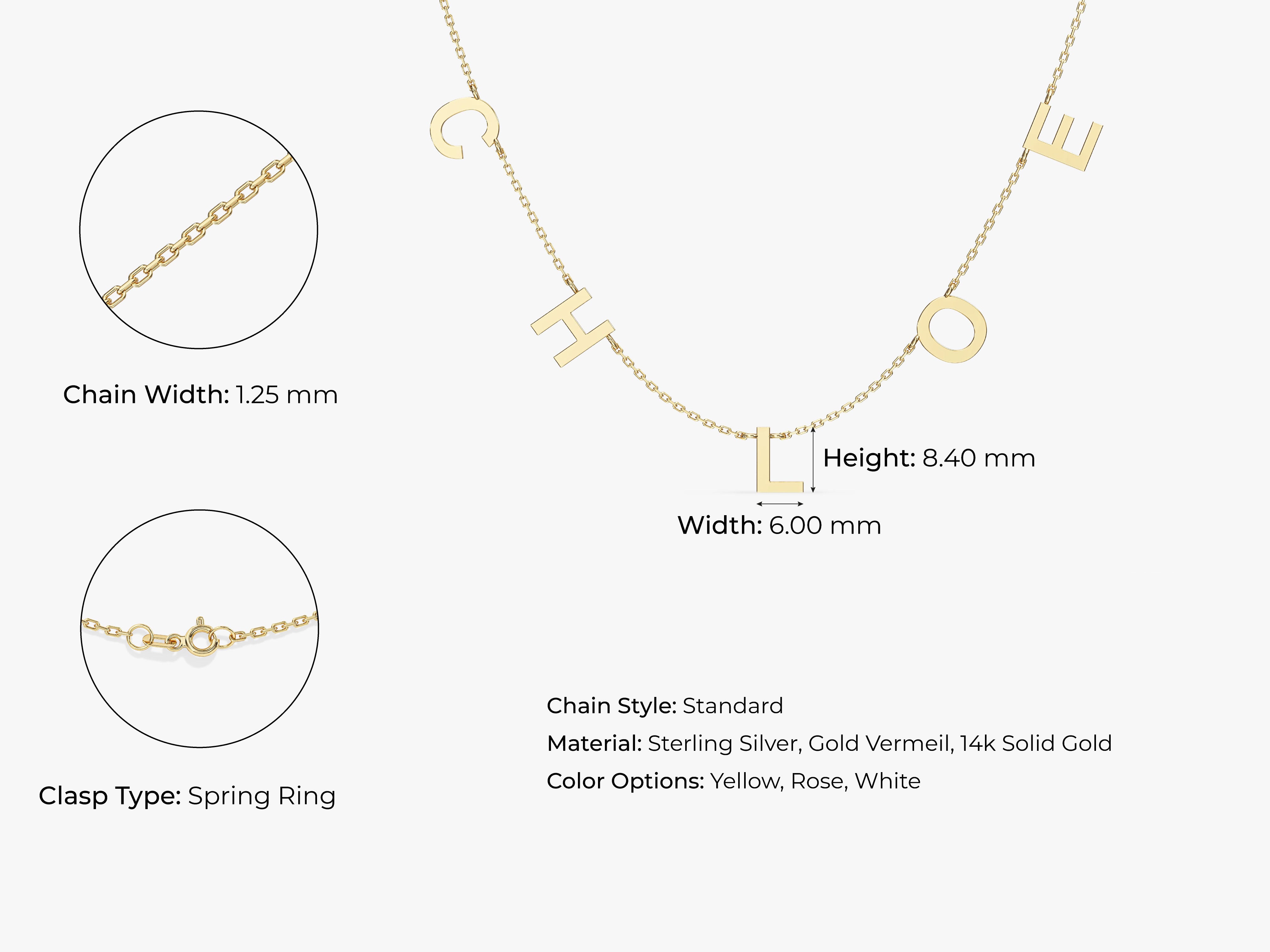 Gold letter necklace, personalized jewelry, custom name pendant, fine jewelry gift