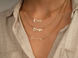 Cuban Chain Cursive Name Necklace