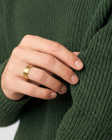 8mm Classic Flat Men's Wedding Band - Matte Brushed