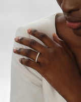 Bold Half Eternity Stacking Ring