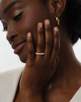 Bold Half Eternity Stacking Ring