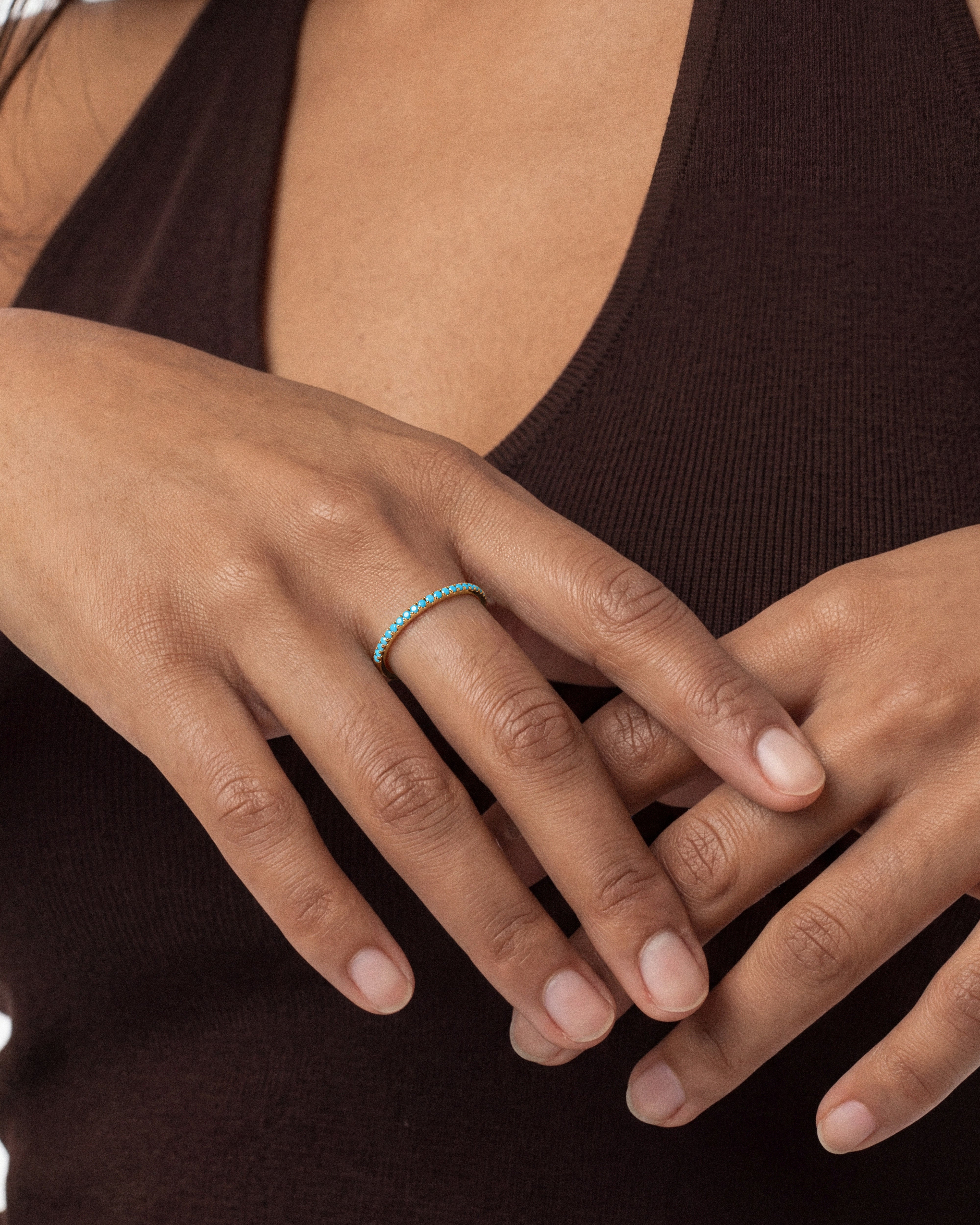 Turquoise Wedding Band