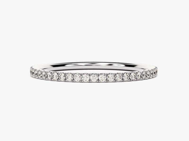 Full Eternity Diamond Birthstone Ring in 14k Solid Gold