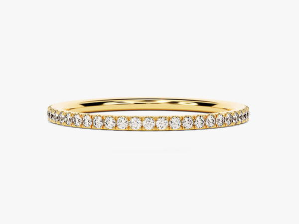 Alternating Diamond  Birthstone Ring in 14k Solid Gold