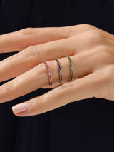 Grandma's Eternity Birthstone Ring in 14k Solid Gold