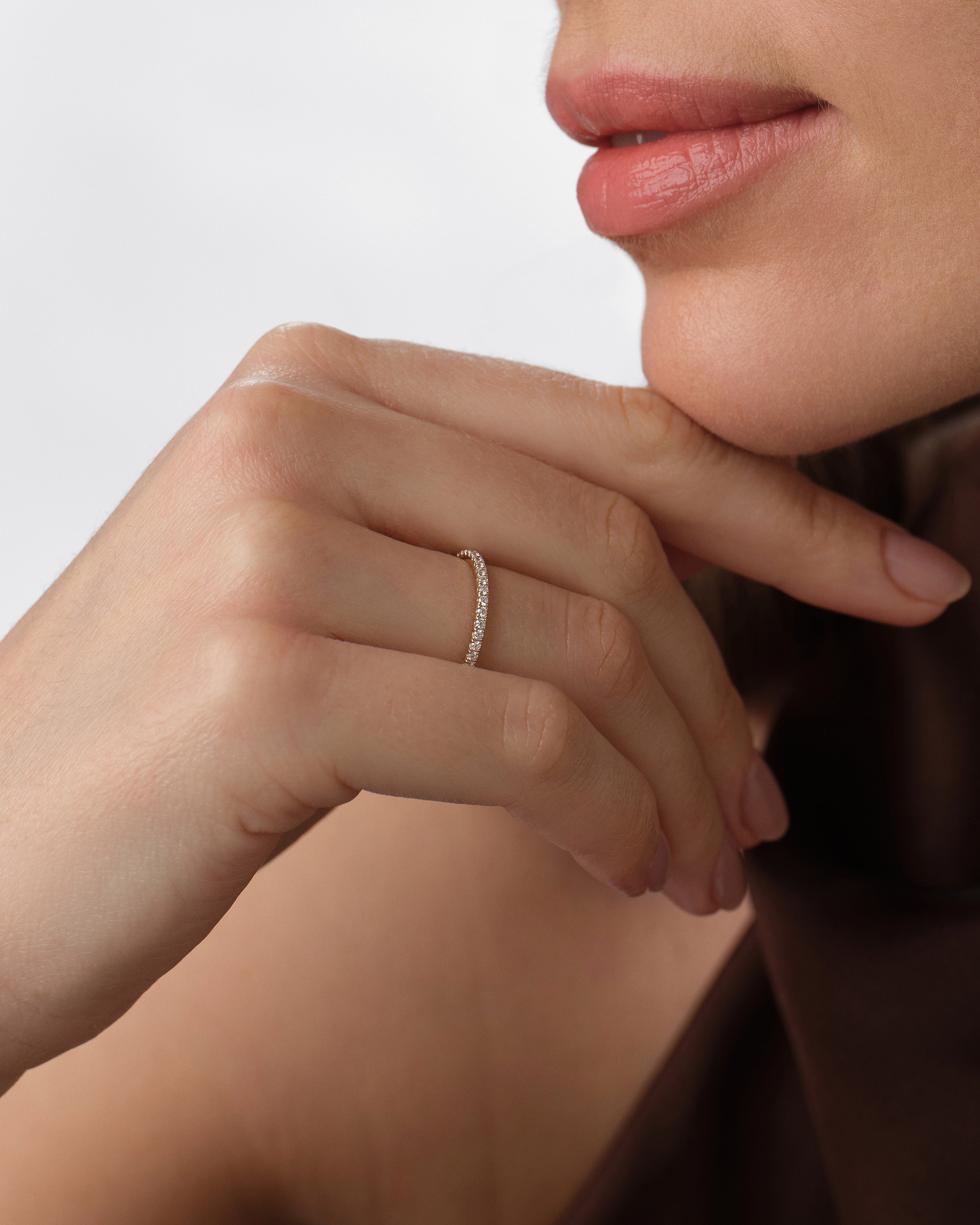 U-Prong Half Eternity Band (0.30 CT TW)
