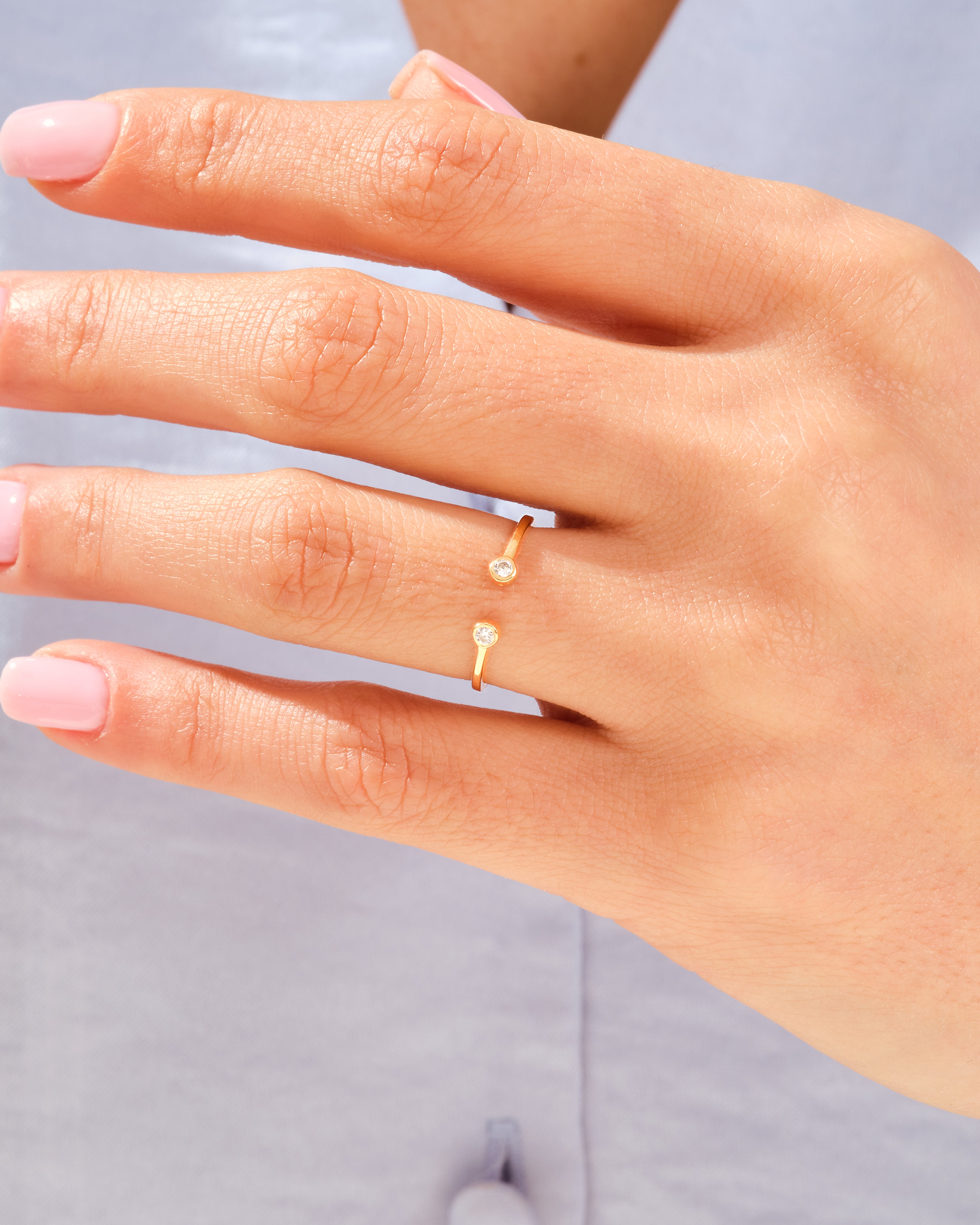 Dual Open Cuff Wedding Band