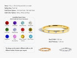 Birthstone Flush Set Ring