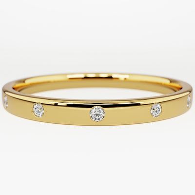 Flush Set Wedding Band