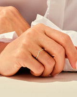 Chevron Wedding Band