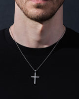 14k Gold Twisted Cross Necklace