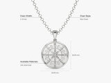 14k Gold Compass Necklace