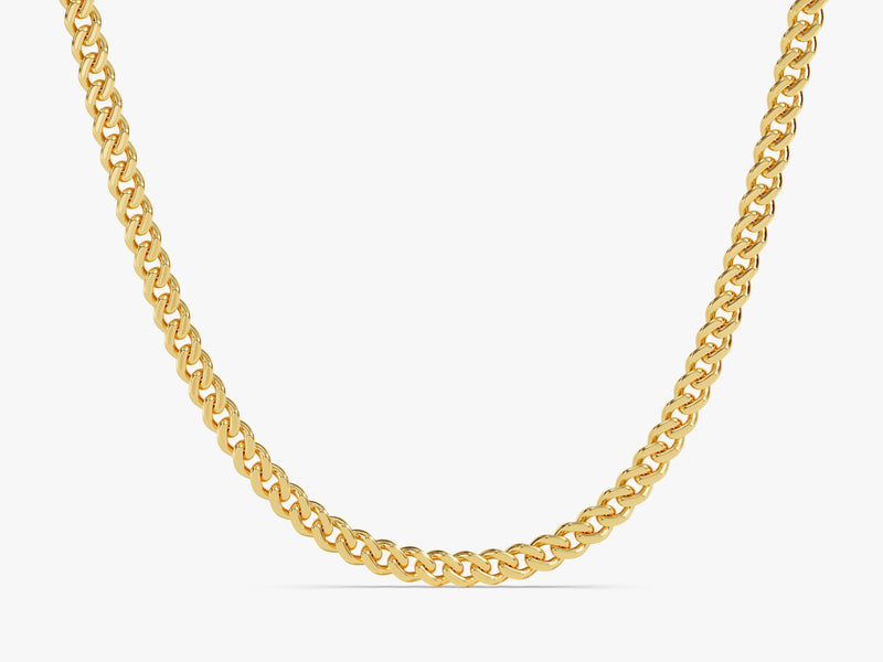 14k Gold 5.0mm Cuban Chain Necklace