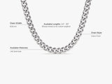 14k Gold 8.0mm Cuban Chain Necklace