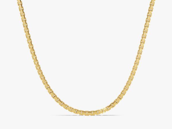 14k Gold 2.0mm Box Chain Necklace