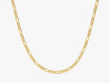 14k Gold 3.0mm Figaro Chain Necklace