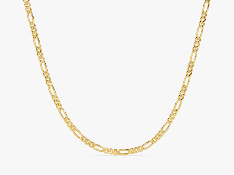 14k Gold 3.0mm Figaro Chain Necklace