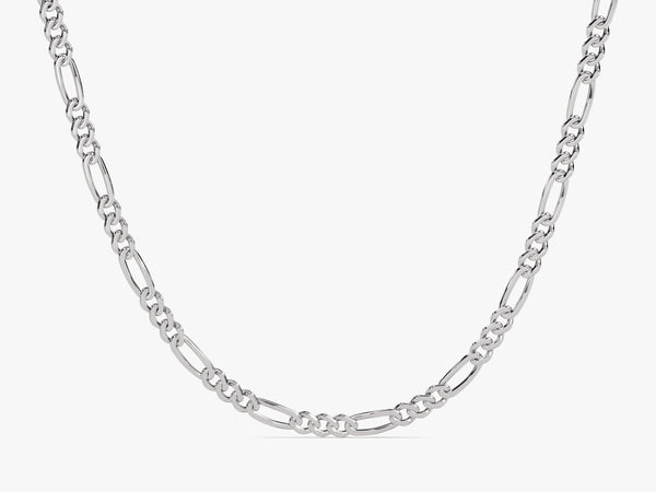 14k Gold 4.0mm Figaro Chain Necklace